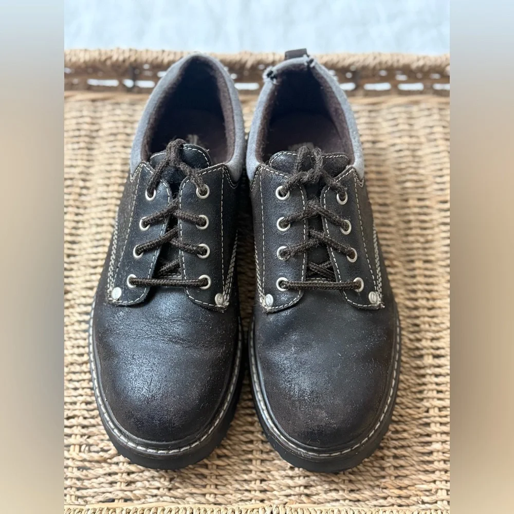 Vintage Skechers Y2K 90's Brown Platform Chunky Oxford Shoe's Women’s Size 8